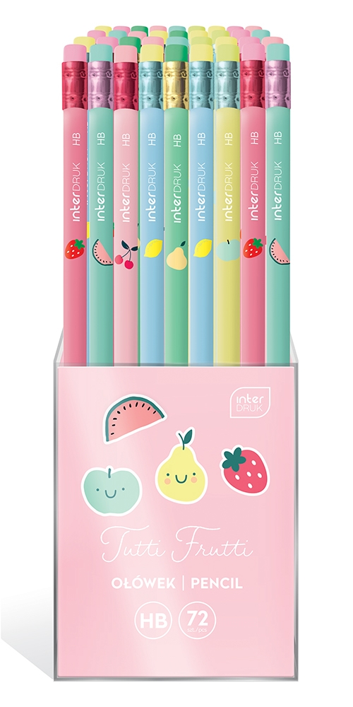 Ołówek z gumką Tutti Frutti Interdruk